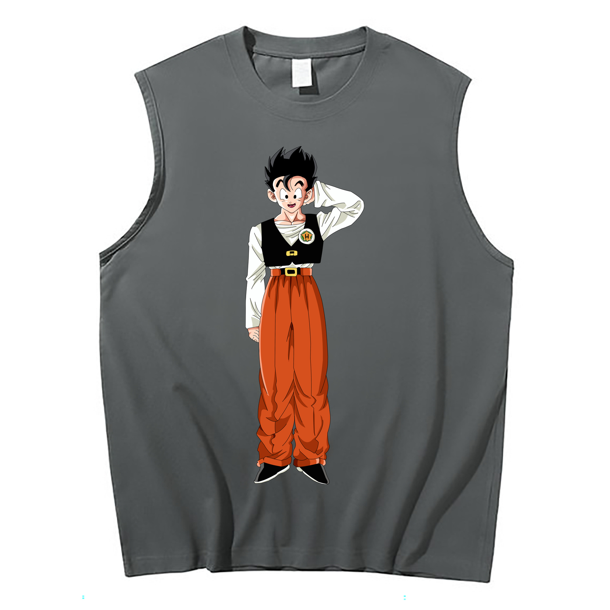 （画像用） ドラゴンボール 孫 悟飯（そんごはん）DRAGON BALL Son Gohan コットン100％タンクトップ（フロントプリント）